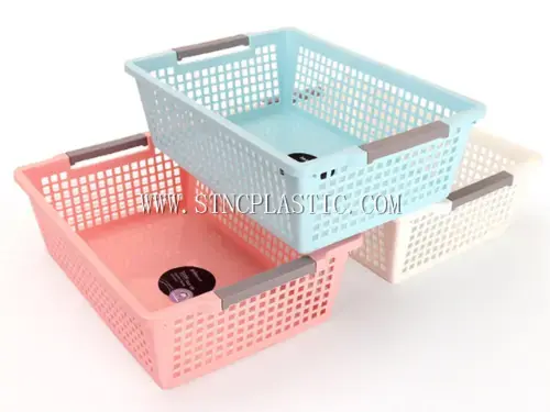 Rectangle Plastic Storage Basket M NC030657 plastic houseware product photograph
