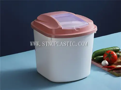 10L Rice Container With Flip Cover NC030700 plastic houseware product photograph