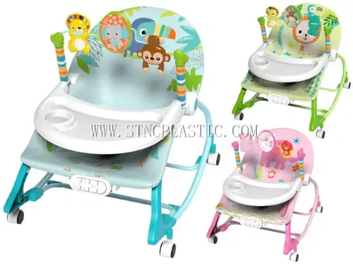 Baby Sliding Dining Plate Rocking Chair With Universal Wheels&Traction Handle(giraffe/Grey NC031220 plastic houseware product photograph