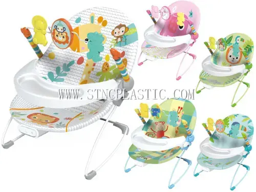 Multifunctional 2-In-1 Baby.S Dining Plate Rocking Chair(giraffe*light Blue/Lion*green/Par NC031980 plastic houseware product photograph