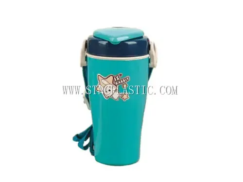 Plastic Water Bottle With Flat Cover And Strap M NC032512 from the Kids And School Water Bottle range