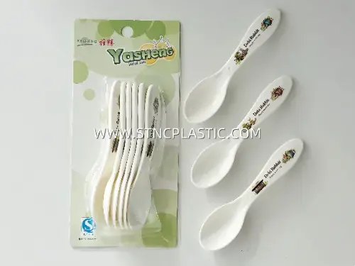 PP Plastic Spoon 6pcs NC033559 plastic houseware product photograph