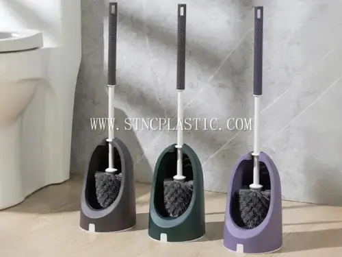 Plastic Round Toilet Brush Set NC034418 plastic houseware product photograph