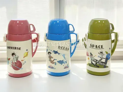 Cartoon Insulated Water Bottle With Handle 400ml NC034441 plastic houseware product photograph
