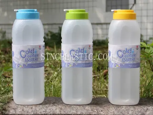 Plastic Flip-Top Water Bottle 1.2L NC035041 plastic houseware product photograph