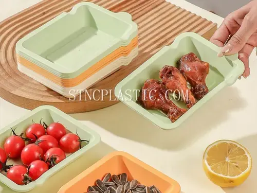 Plastic Multi-Function Plate With Chopstick Holder NC035057 plastic houseware product photograph