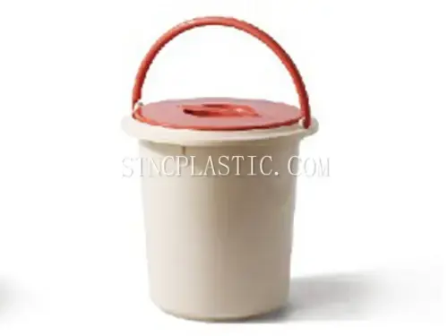 Plastic Colorful Handheld Bath Bucket With Lid NC035080 plastic houseware product photograph