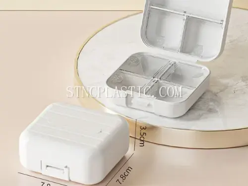 Portable Compartment Pill Organizer Box S NC035125 plastic houseware product photograph