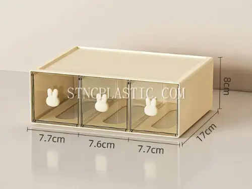 Combined Storage Box With 3 Tall Drawers NC035170 plastic houseware product photograph