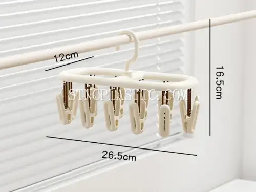12-Clip Hanging Dryer Rack NC035177 plastic houseware product photograph