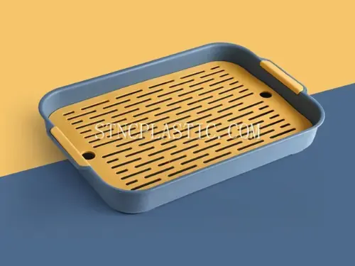 Plastic Double-Layer Graning Tray L NC035221 plastic houseware product photograph
