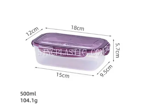 Plastic Rectangular Fresh Keeping Box 0.5L NC035355 from the Airtight And Sealed Food Box range