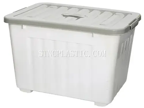 120L Plastic Handheld Storage Box With Cover NC035376 plastic houseware product photograph