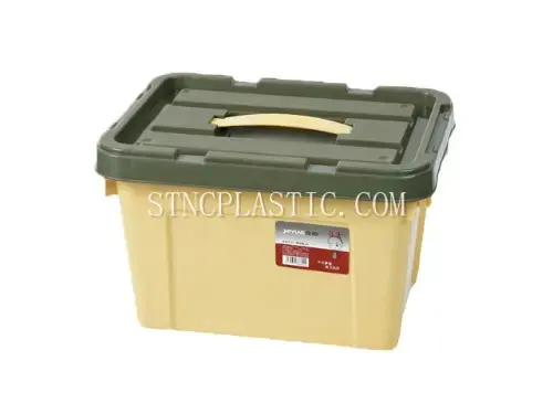 20L Plastic Handheld Storage Box With Cover NC035378 plastic houseware product photograph