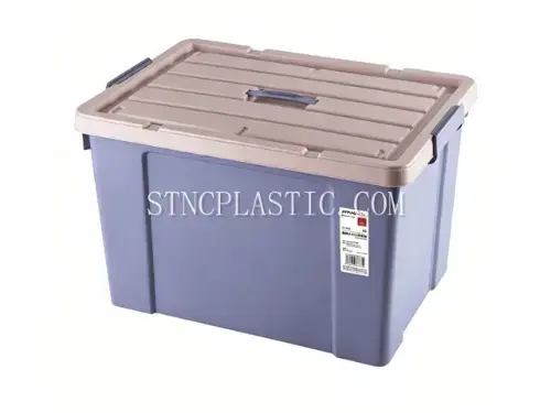55L Plastic Handheld Storage Box With Cover NC035380 plastic houseware product photograph