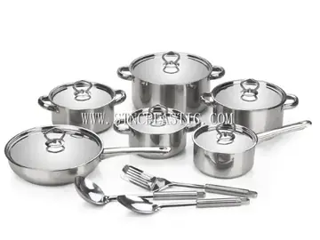 15 Pcs Stainless Steel Kitchen Set NC025944
