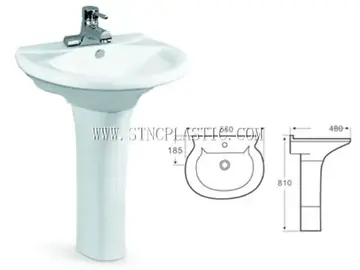 Pedestal Basins No Water Faucet NC025950