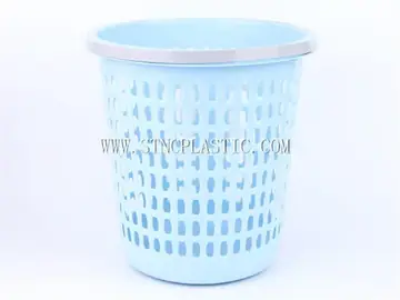 Plastic Trash Waste Basket With Handle NC029711