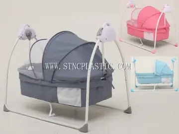 Electric Vibrate Infrared Remote Control Baby Cradle With Sunshade Net NC030069