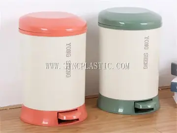 Plastic Slow Falling Garbage Can W/Handle M NC030604
