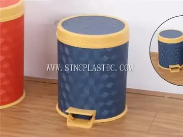 PU Leather Solid Grain Garbage Can 6L NC030611