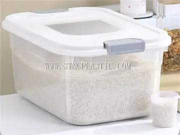 12.5L Transparent Rice Container With Flip Cover NC030705