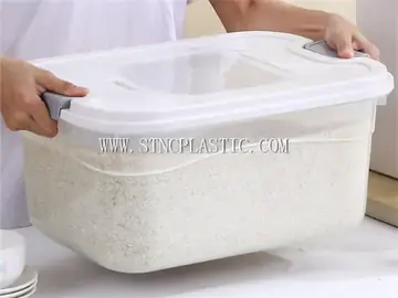 20L Transparent Rice Container With Flip Cover NC030706