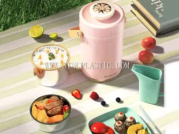 1.9L Colourful Color 304SS Heat Preservation Pot With Vegetable Grids NC030771