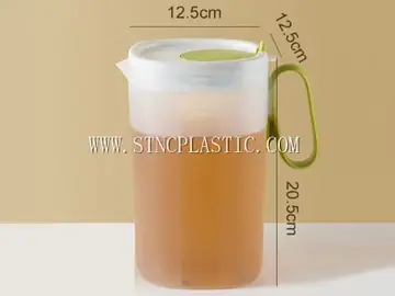 2200ML Plastic Drain Port Design Transparent Cooling Kettle With Handle NC031514