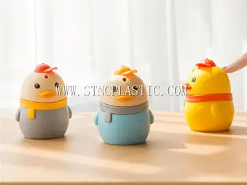 Cartoon Duck Plastic Automatic Toothpick Box NC031529