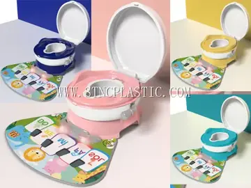 Baby.S 4-In-1 Sound-Light Toilet Seat With Dance Blanket(pink/Green/Blue/Yellow) NC031979