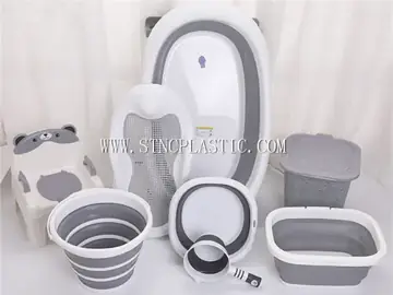 Baby Folding Bath Tub Set 8PCS/Set NC032153