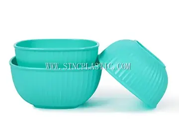 3pcs/Set Plastic Stripe Cooler Square Bowl S/M/L NC032517