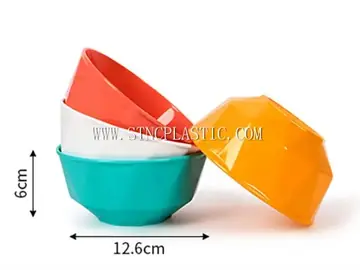 4pcs/Set Plastic Colorful Round Bowl M NC032519