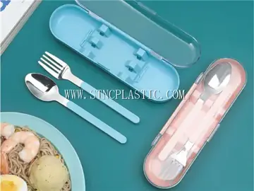 Straw Portable Stainless Steel Spoon+fork Tablewear Set NC032636