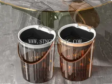 PET Transparent Tea Bucket With Bullet Cover&Handle L NC032887