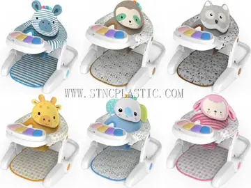 Portable Cartoon Baby Study Chair With Dining Plate And Musical Instrument NC032898