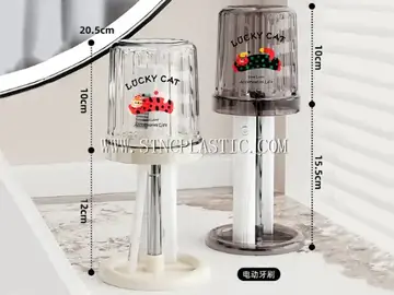 Plastic Toothbrush Cup With Holder NC032949