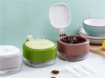 Plastic Condiment Crock W/Cover NC033020