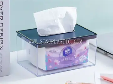 Transparent Rectangular Tissue Box NC033021