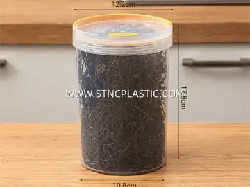 Plastic Round Sealed Storage Jar With Handle L 1450ml NC033306