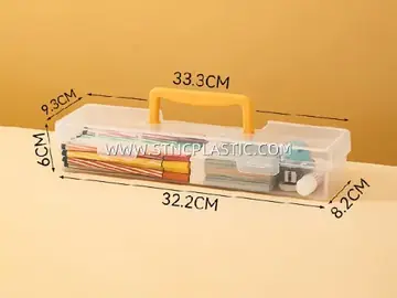 Plastic Prolate Storage Box With Handle 1000ml NC033308