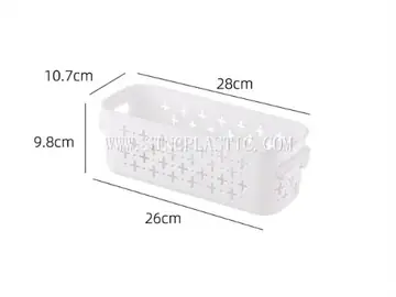 Plastic Hollowed-Out Storage Basket S NC034372