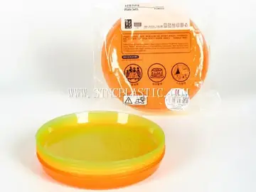 Plastic Colorful Plate 6pcs/Set NC034737