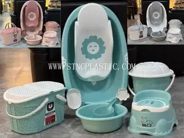 Bath Tub Set 8PCS With 3 Layer Drawer Stroller NC034784