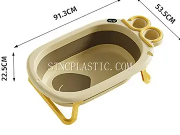 Plastic Baby Foldable Bathtub With Temperature Control NC035077