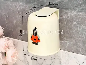 Cream-Style Magnetic Wall-Mounted Toothbrush Cup NC035179
