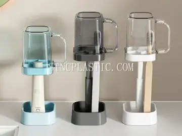 Transparent Toothbrush Cup With Handle&Holder NC035183