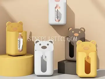 Wall-Mounted Cartoon Bear Tissue Box NC035191