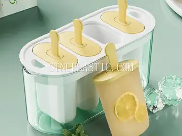 4-Grid Crystal Ice Pop Mold Box